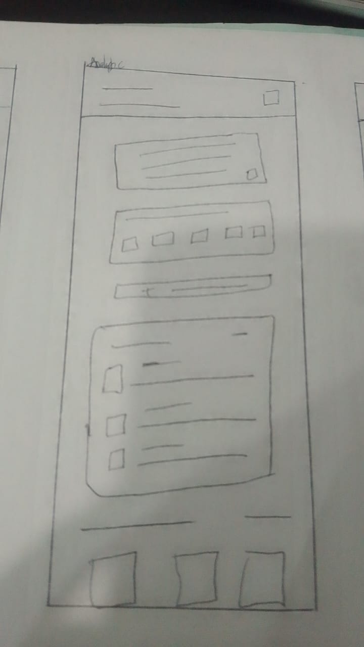 Reflection screen wireframe
